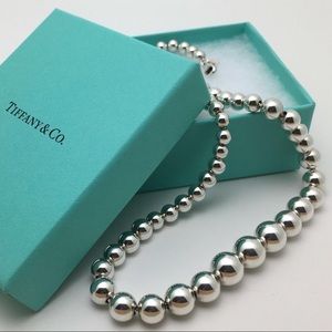 Tiffany & Co. Sterling Silver Beaded Necklace